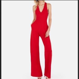 Express Red Cross Back Jumpsuit